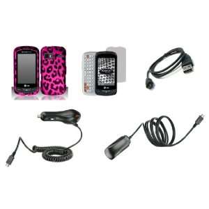  Reflex   Premium Combo Pack   Pink and Black Leopard Animal Design 