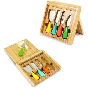  Carnaval Bamboo 8 3/4 Inch Cheese Board/Tool Set Patio 