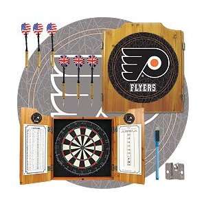   Flyers Dart Cabinet includes Darts and Board