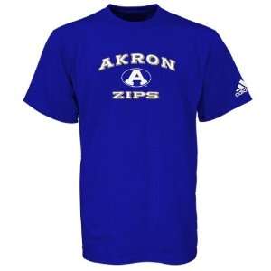  adidas Akron Zips Royal Blue Stacked T shirt Sports 