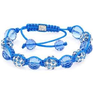    Royal Diamond Sky Blue Shamballa Fashion Designer Bracelet Jewelry