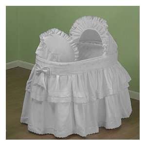   Pindot Bassinet Liner/Skirt and Hood with White Dots Size 13x29 Baby