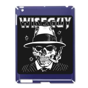 iPad 2 Case Royal Blue of Wiseguy Skeleton Smoking Cigar with Bullet 