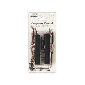  BLACK COMPRESSED CHARCOAL 2 CARDED Arts, Crafts & Sewing