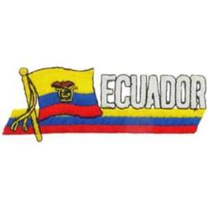    Ecuador Flag with Script Patch 2 x 5 Patio, Lawn & Garden