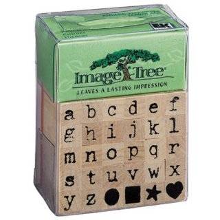 EK Success Image Tree Wood Handle Rubber Stamp Set, Antique Typewriter 