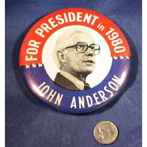   for President 1980 Vintage 3 Political Button 