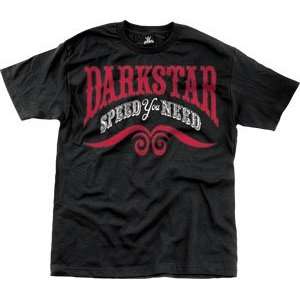 Darkstar T Shirt Bar Fly [X Large] Black Slim Fit  Sports 