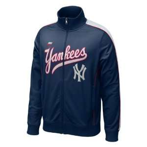  New York Yankees Navy Nike Cooperstown Play At Third Track 