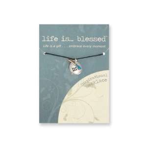  Necklace Life Is Blessed  Assorted Colors 