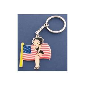  Betty Boop US Flag Keychain Toys & Games