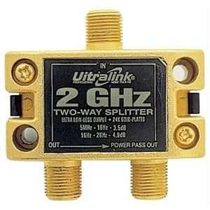   ULTRA HIGH PERFORMANCE 2 GHZ SIGNAL SPLITTER (2 WAY) Electronics