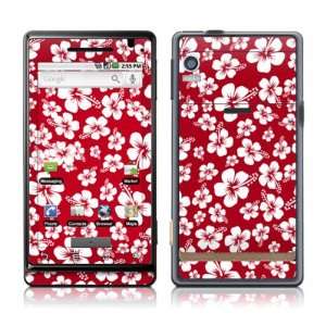 Aloha Red Design Protective Skin Decal Sticker for Motorola Droid Cell 