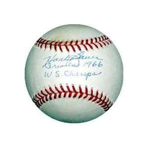 Hank Bauer autographed American League Baseball inscribed Orioles 1966 