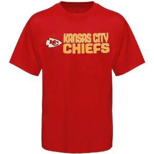 Reebok Kansas City Chiefs Youth Red Summer Stack T shirt 