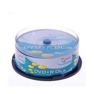  8X DVDR 8.5GB Dual Layer White Inkjet Hub Printable Disc 