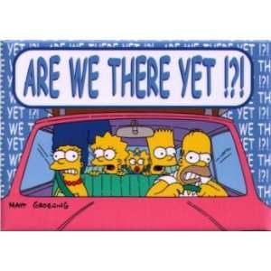 Simpsons Are We There Yet Driving Magnet SM901  Kitchen 