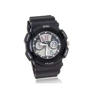   LED Sports Wrist Watch calendar stopwatch Black 