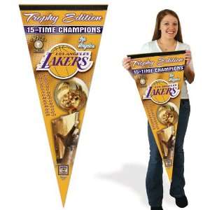   Los Angeles Lakers Pennant   Premium Felt XL Champions Style Sports
