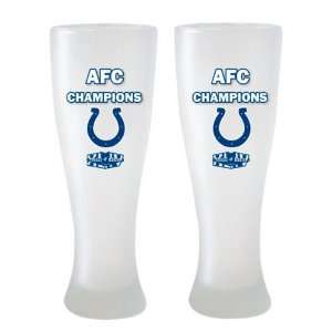  Indianapolis Colts 2 pk 23 oz. AFC Champions Frosted 