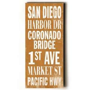  San Diego Transit Sign Wall Plaque