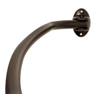 Zenith 56 Inch to 72 Inch Adjustable Curved Rod, Heritage Bronze