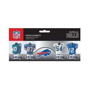  NFL Buffalo Bills 4 Pack Uniform Magnet Set Sports 