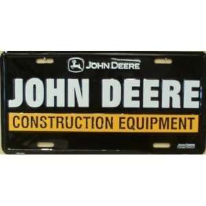  LP   1212 John Deere Construction Equipment License Plate 