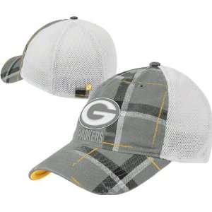  Green Bay Packers Retro Sport Plaid Flex Mesh Hat Sports 