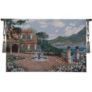  Landscape Jacquard Woven 59W X 38L Wall Hanging Tapestry + Free 