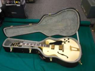 1991 GIBSON CUSTOM ES175 GUITAR ALPINE WHITE WITH CASE ONE OWNER 