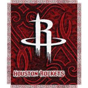  Houston Rockets Jacquard Woven Throw Blanket Sports 