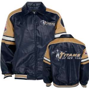 New York Titans 2009 AFL Faux Leather Jacket  Sports 