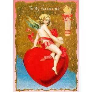  Unique High Quality On top of my Heart Vintage Valentines 