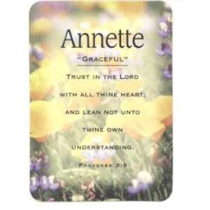 Annette   Meaning of Annette   Name Cards with Scripture   Pack of 3