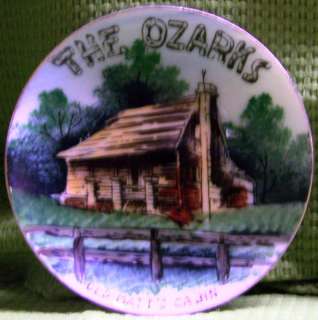 Old Matts Cabin The Ozarks Missouri Souvenir Plate  