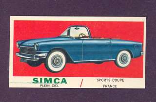 1961 Topps Sport Cars #31 Simca (NM/MT) *204927  