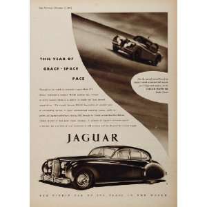  1952 Ad Vintage Jaguar Mark VII Saloon Sedan British 