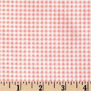  44 Wide Fairy Story Gingham Pink Fabric By The Yard 