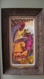 Oil Painting by Petion Savain Haiti Hatian Artist Signed Original 