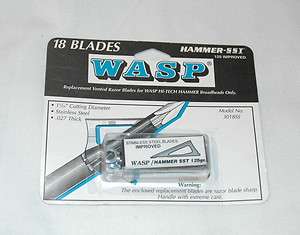 NEW WASP HAMMER SST REP BLADES 125 GRN #3018SS  