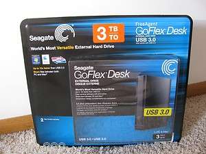 Seagate FreeAgent GoFlex Desk 3TB External Hard Drive STAC3000602 