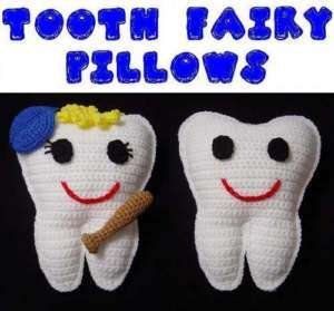 TOOTH FAIRY PILLOW DOLL WITH POCKET TOY CROCHET PATTERN  