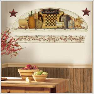 COUNTRY STAR Wall Sticker Decals PRIMITIVE Welcome ARCH  