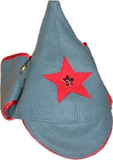 USSR Red Star Budenovka Bydyonovka Hat Soviet Army Wool Helmet 