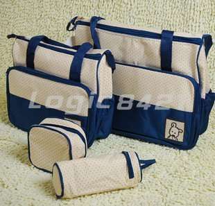 Super Large Baby Diaper Nappy Changing Bags 5Pcs  