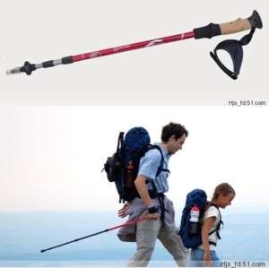 New Trekking hiking pole walking stick with cork handle  