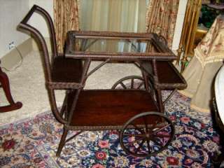 Antique French Country Style Tea Cart circa 1910  