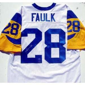 MARSHALL FAULK Autographed Jersey with 2 COAs