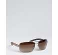prada prada sport lead metal square aviator sunglasses